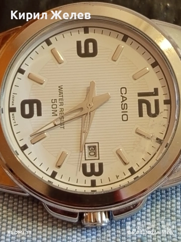 Класически модел мъжки часовник CASIO работи перфектно състояние 54472, снимка 8 - Мъжки - 54109975