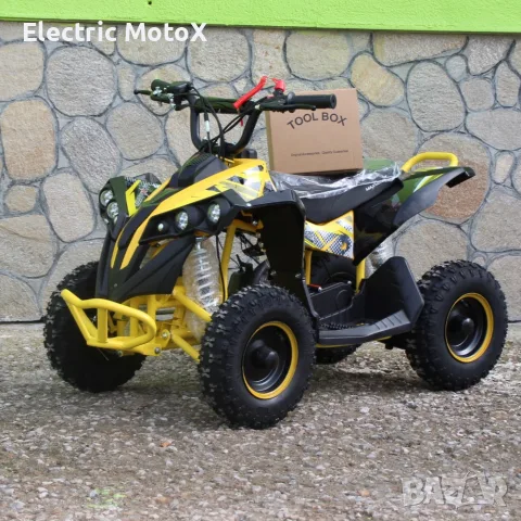 Детско бензиново ATV Grizzly SPORT – BLACK & YELLOW, снимка 12 - Мотоциклети и мототехника - 55364583