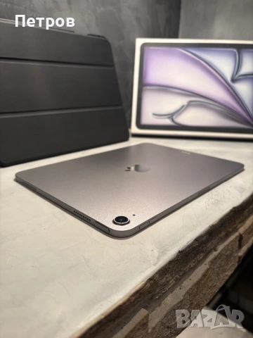 КАТО ЧИСТО НОВ Ipad Air M2 11” (2024) 128GB + Калъф, снимка 2 - Таблети - 53991368
