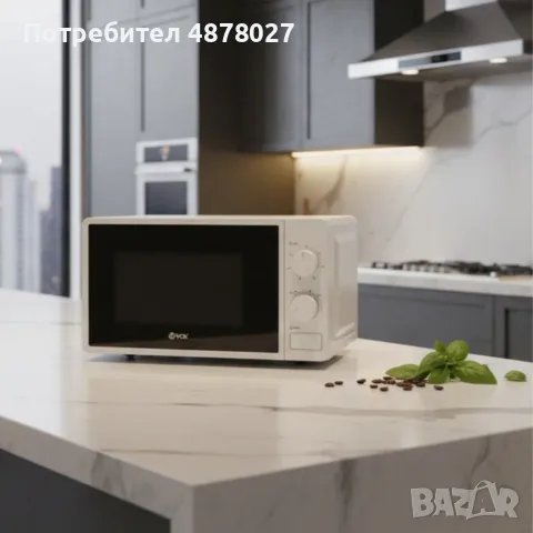 Микровълнова фурна VOX M-30, 700W, 20л с механичен таймер, снимка 8 - Микровълнови - 55516386