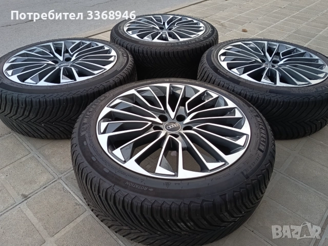 Оригинални джанти Ауди 19" 5х112 с гуми Michelin 245/45/19 Audi A6 Competition 5x112 , снимка 5 - Гуми и джанти - 55077248