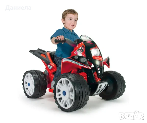 Injusa – Детско АТВ с батерия 12V – Звяр, червен
