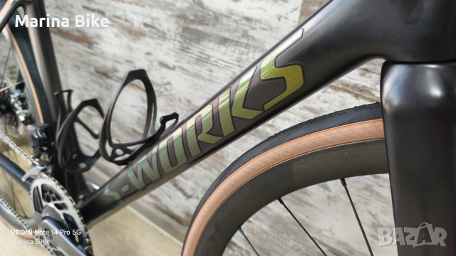 Карбонов шосеен велосипед без капли Specialized Tarmac SL7 S-Works RTP SRAM Red AXS Powermeter | 56, снимка 10 - Велосипеди - 55149821