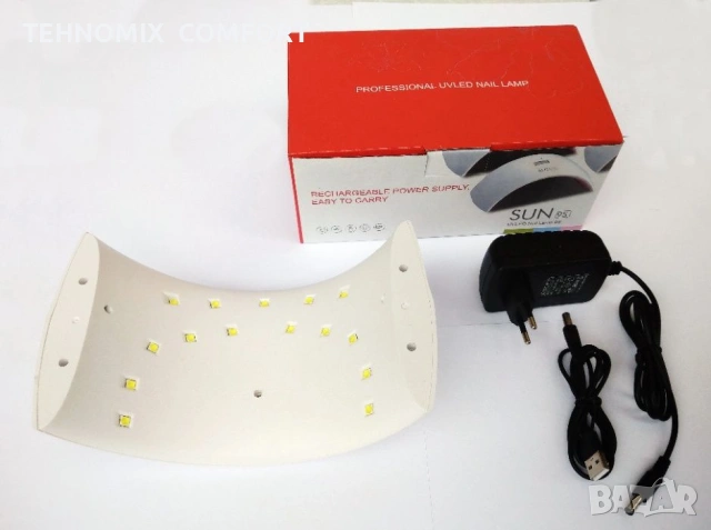 LED лампа за маникюр  SUN 9S“ Led UV lamp sunshine  nail dryer, снимка 2 - Продукти за маникюр - 55118571