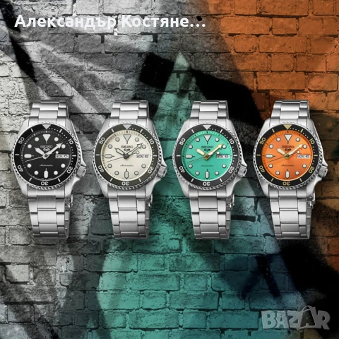 Нов часовник Seiko 5 Sport Automatic SRPK29K1 - гаранция, снимка 2 - Мъжки - 55213873