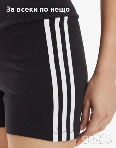 ADIDAS Adicolor 3-Stripes 1/4 Leggings Black Дамски Черен Къс Клин Код P2724, снимка 2 - Клинове - 55054947