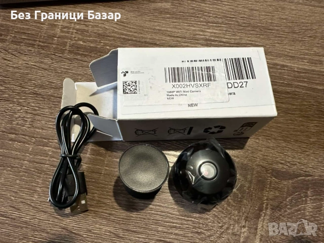Нова Скрита мини камера DD27 1080P WiFi за дом офис и наблюдение
