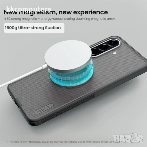 NILLKIN Super Frosted Shield Pro Магнитен Калъф за Samsung A57 5G - Матов PC+TPU, Прозрачно-черен, снимка 8 - Калъфи, кейсове - 53973091