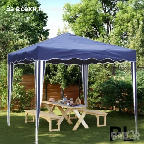 Шатра Muhler 3х3xH2,5M, синя Код P2686, снимка 2 - Градински мебели, декорация  - 55047437