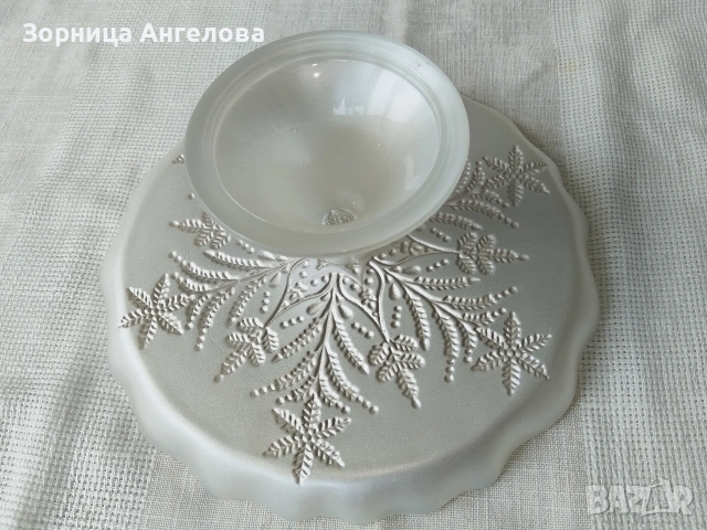 Нова Елегантна стъклена фруктиера, снимка 4 - Сервизи - 54809763