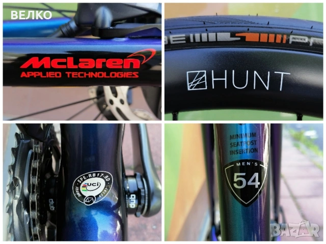Шосеен велосипед Specialized S-Works Mclaren Edition - 28" * 2x12 Sram Force AXS * Carbon * 54 см *, снимка 5 - Велосипеди - 54450839