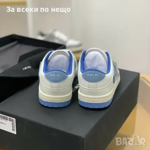 Amiri Skel Top Low Sneakers "White/Light Blue" Унисекс👟Дамски Маратонки👟Мъжки Маратонки Код ch14, снимка 2 - Маратонки - 55412777