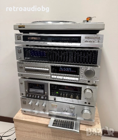 🔈Ретро аудио система - сет TECHNICS - усилвател, сд плеър, триглав дек, тунер и еквалайзер🔈, снимка 3 - Аудиосистеми - 54487094
