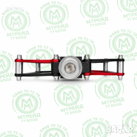 Алуминиеви педали MPEDA ALNC-915, 3 Лагера, CNC Cr-Mo Ос, Червено/Черни, снимка 7 - Части за велосипеди - 54774731