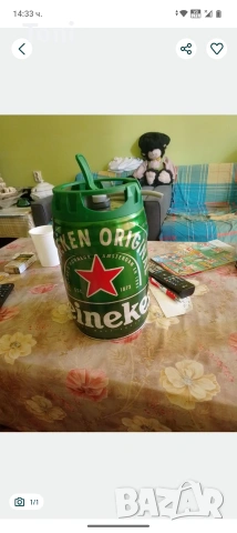 Кег кен бъчва буре Heineken 5 литра за колекция