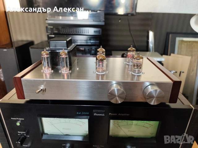 Лампов пред усилвател + захранващ кабел Audiocrast 