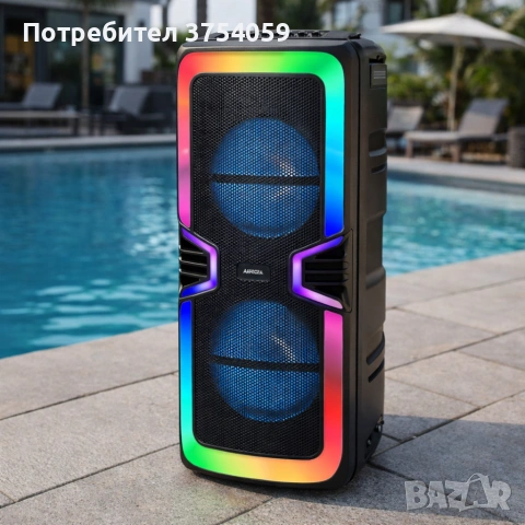 Bluetooth караоке тонколона GY-8847 с Led осветление, снимка 2 - Тонколони - 55179364