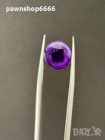 Естествен аметист кабошон – 5.785 ct – Наситен виолетов цвят, снимка 11 - Други - 54845634