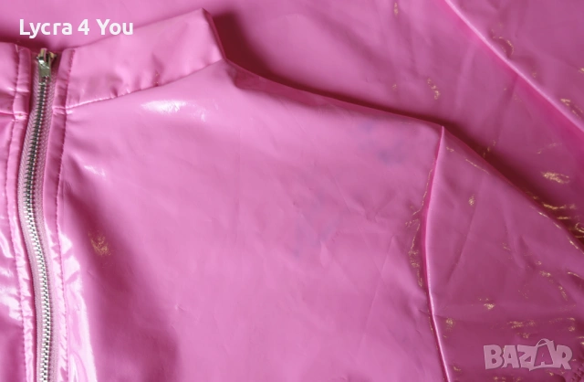 iEFiEL M комплект от две части лачен клин с отвор и къса блузка в розов цвят, снимка 18 - Комплекти - 54210148