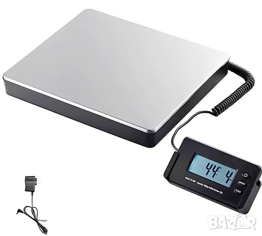 Кантар за пратки, везна  платформена дигитална до 200кг LCD дисплей, за куриери, за склад и кашони