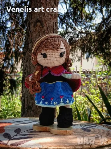 Анна от Замръзналото кралство / Frozen Плетена кукла, снимка 3 - Кукли - 55406478