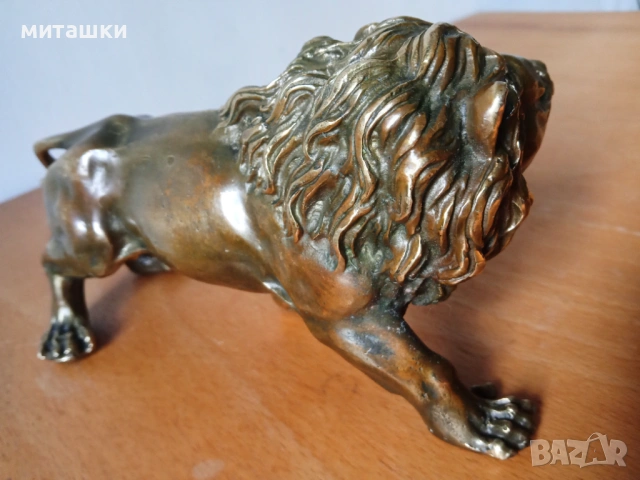 Бронзова пластика лъв, снимка 2 - Декорация за дома - 54137522