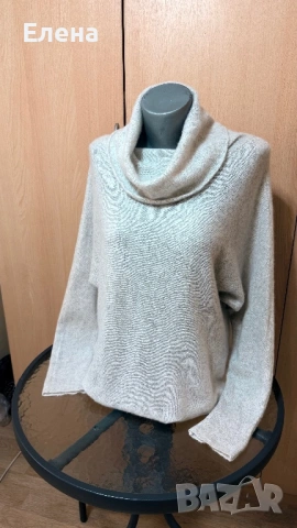 Пуловер Zara. 100% Kaшмир Размер L., снимка 3 - Блузи с дълъг ръкав и пуловери - 54274535