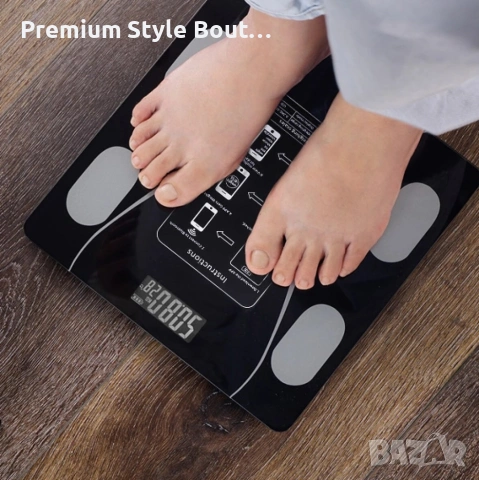 Кантар с възможност за измерване на индекса на телесните мазнини, снимка 6 - Везни - 54002899