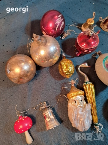 стари стъклени коледни играчки 35/1, снимка 11 - Антикварни и старинни предмети - 54258009