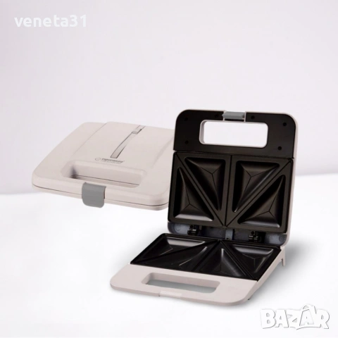 Тостер-сандвич Esperanza Parmigiano, 1000W, триъгълник, 2 ГОДИНИ ГАРАНЦИЯ