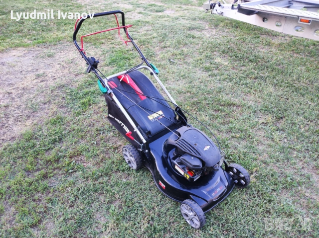 Бензинова самоходна косачка с кош Hemak BriggsStratton 146cc 3кс 4t 46см 27кг 2021г, снимка 8 - Градинска техника - 54854887