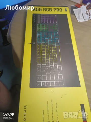 Клавиатура Corsair K55 RGB PRO, гейминг, IP42, RGB подсветка, , снимка 3 - Клавиатури и мишки - 55494143