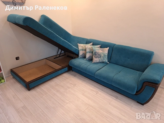 Ъглов диван - Ъглова холова гарнитура, снимка 5 - Дивани и мека мебел - 54339757