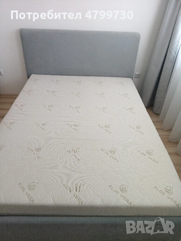 двойно легло, 190 * 145 см, с кутия, снимка 2 - Спални и легла - 54225703