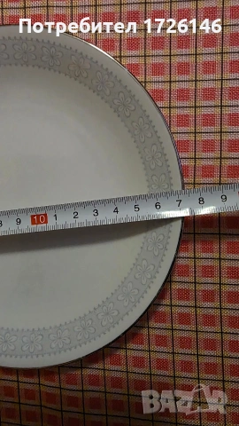 Порцеланови чинии 2 броя Rörstrand, Anemon, Sweden , снимка 5 - Чинии - 54046597