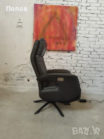 Кожен електрически recliner, снимка 10 - Дивани и мека мебел - 55426047