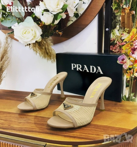 чехли на ток prada