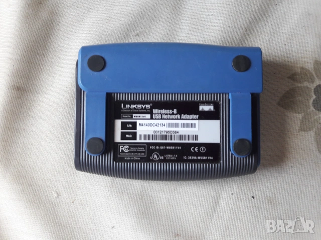 Linksys Wireless-B 2.4 GHz 802.11b USB Network, снимка 2 - Мрежови адаптери - 55072906