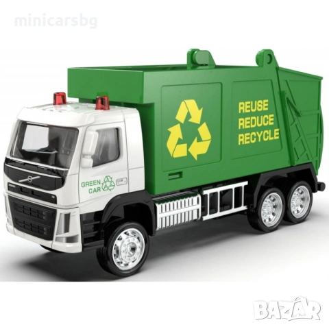 Метален камион Volvo сметосъбирач 1:72