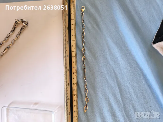 Сребърна гривна , снимка 2 - Гривни - 55494892