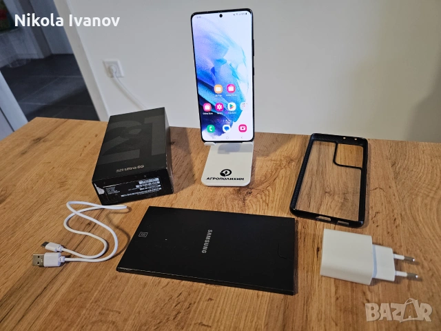 Samsung Galaxy S21 Ultra 5G | 512GB ROM / 16GB RAM | Phantom Black | Пълен комплект | Samsung Dex