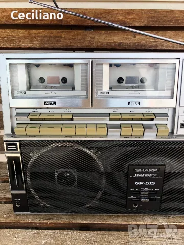 Радиокасетофон Sharp GF-515Z (1979г.), снимка 3 - Радиокасетофони, транзистори - 55303880