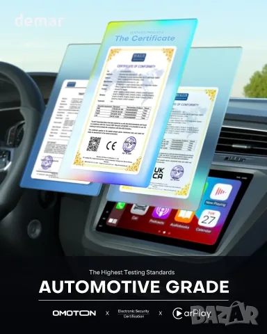 OMOTON CarPlay адаптер за iPhone – Wired към Wireless, Plug & Play, снимка 3 - Аксесоари и консумативи - 55663435