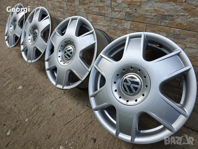 Продавам ОРИГИНАЛНИ джанти 16 ' цола 5x100 VW Bora Golf Audi a3 Leon 6 1/2,J ET42 , снимка 2 - Гуми и джанти - 55365236