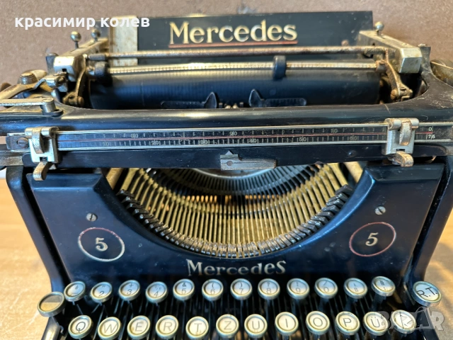 стара пишеща машина "MERCEDES Modell 5", снимка 3 - Антикварни и старинни предмети - 54126670