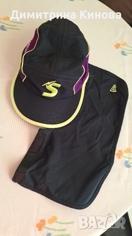 Шапка с козирка със допълнителен предпазен панел за спорт, снимка 4 - Шапки - 54335174