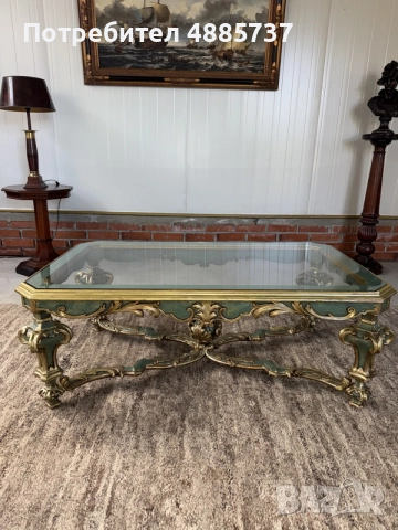 Елегантна холна маса в стил Louis XV / Rococo revival 
, снимка 8 - Маси - 55282029
