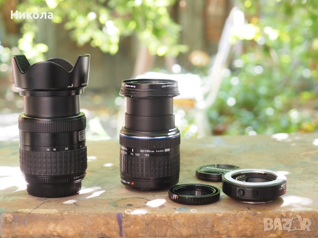 АФ преходник Viltrox M4/3 - MICRO  и двоен кит OLIMPUS ZUIKO  14-45, OLIMPUS ZUIKO 40-150 ED, + 