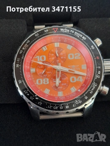 Лимитиран кварцов хронограф Invicta/Инвикта Aviator Tritnite, снимка 3 - Мъжки - 54514092