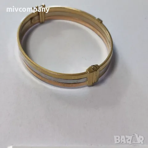 Златна гривна 12.16гр. Cartier, снимка 3 - Гривни - 55303735